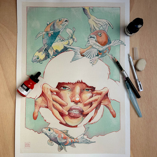 Koi Fish Girl
